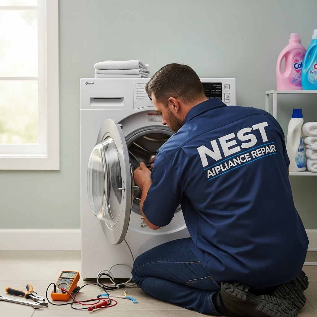 repairing washing machine